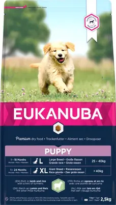 Eukanuba Puppy L/XL lam & rijst 2,5kg
