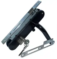 Eurofix deurslotset rvs schild ovaal zwart - afbeelding 1