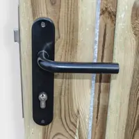 Eurofix deurslotset rvs schild ovaal zwart - afbeelding 2