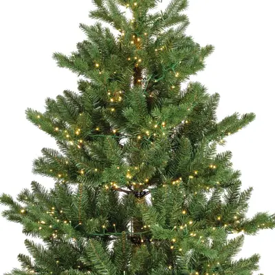 Everlands Alba fir verlichte kunstkerstboom groen 210cm, 2400 lampjes - afbeelding 2