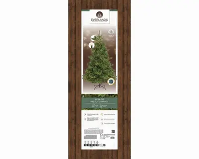 Everlands Alba fir verlichte kunstkerstboom groen 210cm, 2400 lampjes - afbeelding 5