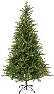 Everlands Allison fir grote verlichte kunstkerstboom groen 240cm, 560 lampjes - afbeelding 1