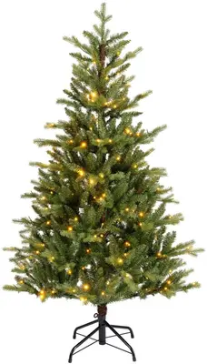 Everlands Allison fir verlichte kunstkerstboom groen 180cm, 320 lampjes - afbeelding 1