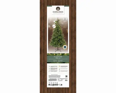 Everlands Allison fir verlichte kunstkerstboom groen 210cm, 430 lampjes - afbeelding 7
