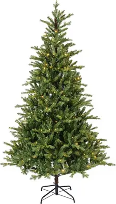 Everlands Allison fir verlichte kunstkerstboom groen 210cm, 430 lampjes - afbeelding 1