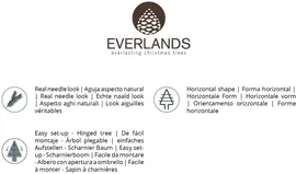 Everlands Allison pine grote kunstkerstboom groen 240cm - afbeelding 9