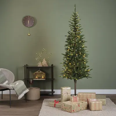 Everlands Alpbach fir verlichte kunstkerstboom groen 180cm, 160 lampjes - afbeelding 5