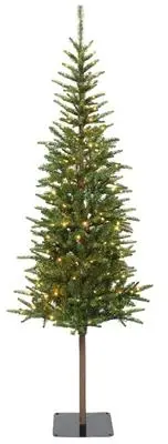 Everlands Alpbach fir verlichte kunstkerstboom groen 180cm, 160 lampjes - afbeelding 1