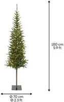 Everlands Alpbach fir verlichte kunstkerstboom groen 180cm, 160 lampjes - afbeelding 2