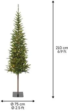 Everlands Alpbach fir verlichte kunstkerstboom groen 210cm, 220 lampjes - afbeelding 2