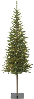 Everlands Alpbach fir verlichte kunstkerstboom groen 210cm, 220 lampjes - afbeelding 1