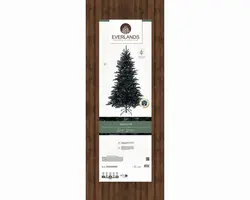 Everlands Berlin fir grote kunstkerstboom zwart 240cm - afbeelding 6