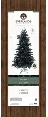 Everlands Berlin fir grote kunstkerstboom zwart 240cm - afbeelding 2
