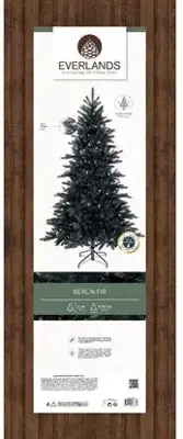Everlands Berlin fir kunstkerstboom zwart 210cm - afbeelding 4