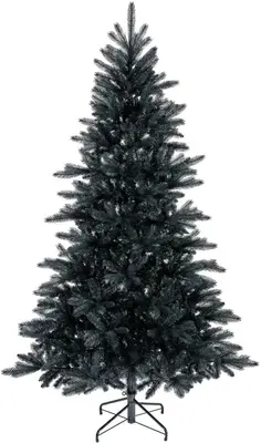 Everlands Berlin fir kunstkerstboom zwart 210cm - afbeelding 1