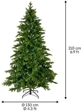 Everlands Galloway spruce kunstkerstboom groen 210cm - afbeelding 6