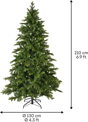 Everlands Galloway spruce kunstkerstboom groen 210cm - afbeelding 4