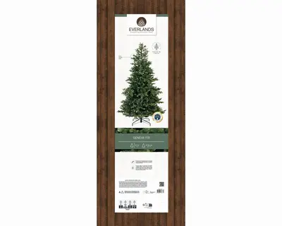 Everlands Geneva fir kunstkerstboom groen 210cm - afbeelding 7