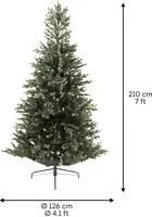 Everlands Geneva fir kunstkerstboom groen 210cm - afbeelding 4