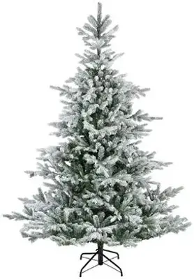 Everlands Grandis fir grote kunstkerstboom besneeuwd groen 240cm - afbeelding 1
