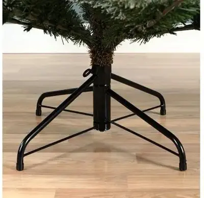 Everlands Grandis fir grote kunstkerstboom besneeuwd groen 240cm - afbeelding 3