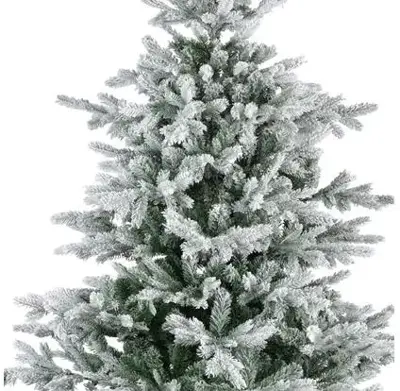 Everlands Grandis fir grote kunstkerstboom besneeuwd groen 240cm - afbeelding 2