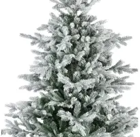 Everlands Grandis fir grote kunstkerstboom besneeuwd groen 240cm - afbeelding 2