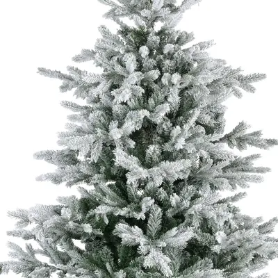 Everlands Grandis fir grote kunstkerstboom besneeuwd groen 300cm - afbeelding 2