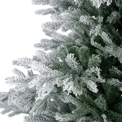 Everlands Grandis fir grote kunstkerstboom besneeuwd groen 300cm - afbeelding 3