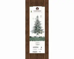 Everlands Grandis fir grote kunstkerstboom besneeuwd groen 300cm - afbeelding 7