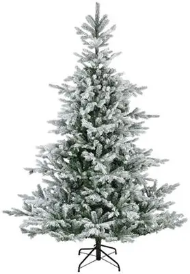 Everlands Grandis fir grote kunstkerstboom besneeuwd groen 300cm - afbeelding 1