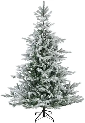 Everlands Grandis fir grote kunstkerstboom besneeuwd groen 300cm - afbeelding 1
