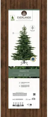 Everlands Grandis fir grote kunstkerstboom groen 240cm - afbeelding 2