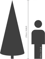 Everlands Grandis fir grote kunstkerstboom groen 270cm - afbeelding 7