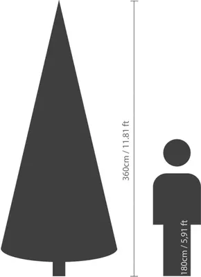 Everlands Grandis fir grote kunstkerstboom groen 360cm - afbeelding 7