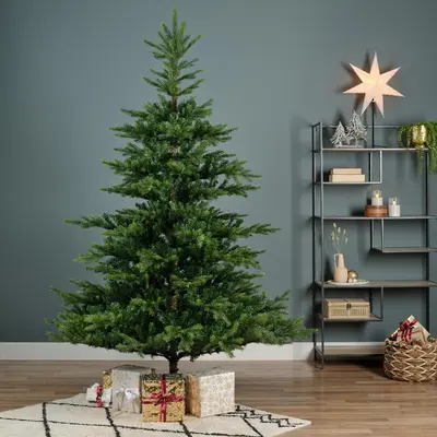 Everlands Grandis fir grote kunstkerstboom groen 450cm - afbeelding 4