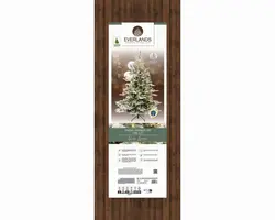 Everlands Grandis fir grote verlichte kunstkerstboom besneeuwd groen 240cm, 700 lampjes - afbeelding 7