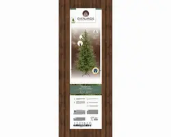 Everlands Grandis fir grote verlichte kunstkerstboom groen 240cm, 5200 lampjes - afbeelding 2