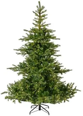 Everlands Grandis fir grote verlichte kunstkerstboom groen 240cm, 5200 lampjes - afbeelding 1