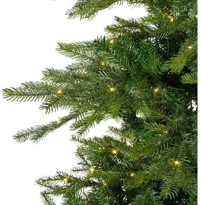 Everlands Grandis fir grote verlichte kunstkerstboom groen 240cm, 5200 lampjes - afbeelding 2