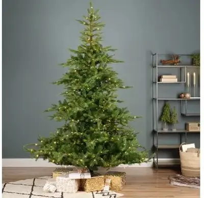 Everlands Grandis fir grote verlichte kunstkerstboom groen 240cm, 700 lampjes - afbeelding 5