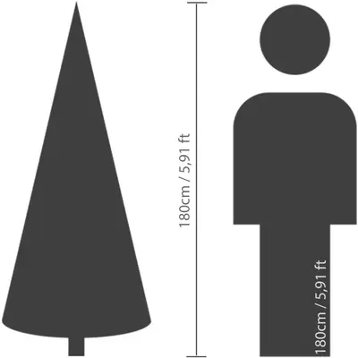 Everlands Grandis fir kunstkerstboom besneeuwd groen 180cm - afbeelding 8