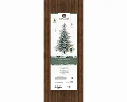 Everlands Grandis fir kunstkerstboom besneeuwd groen 210cm - afbeelding 7
