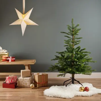 Everlands Grandis fir kunstkerstboom groen 120cm - afbeelding 5