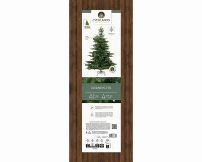 Everlands Grandis fir kunstkerstboom groen 120cm - afbeelding 7