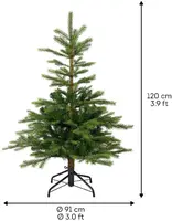 Everlands Grandis fir kunstkerstboom groen 120cm - afbeelding 4