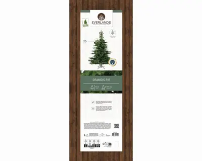 Everlands Grandis fir kunstkerstboom groen 150cm - afbeelding 6