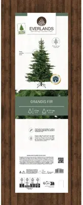 Everlands Grandis fir kunstkerstboom groen 150cm - afbeelding 2