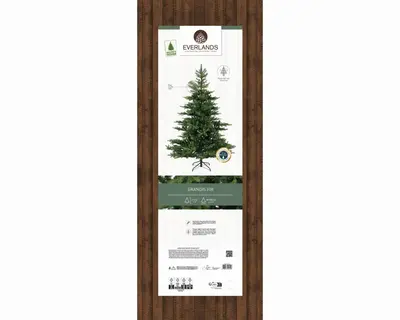 Everlands Grandis fir kunstkerstboom groen 210cm - afbeelding 14