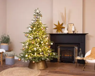 Everlands Grandis fir kunstkerstboom groen 210cm - afbeelding 4